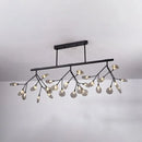 GobekUsa Modern Acrylic Firefly Island Pendant Ceiling Lights for Dining Room – 27 Lights