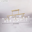 GobekUsa Modern Acrylic Firefly Island Pendant Ceiling Lights for Dining Room – 27 Lights