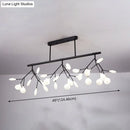 GobekUsa Modern Acrylic Firefly Island Pendant Ceiling Lights for Dining Room – 27 Lights