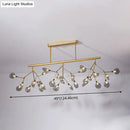 GobekUsa Modern Acrylic Firefly Island Pendant Ceiling Lights for Dining Room – 27 Lights