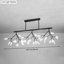 GobekUsa Modern Acrylic Firefly Island Pendant Ceiling Lights for Dining Room – 27 Lights