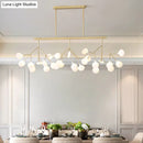 GobekUsa Modern Acrylic LED Pendant Light Fixture with 27 Heads for Living Room