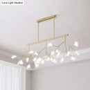 GobekUsa Modern Acrylic LED Pendant Light Fixture with 27 Heads for Living Room
