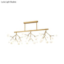 GobekUsa Modern Acrylic LED Pendant Light Fixture with 27 Heads for Living Room