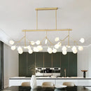 GobekUsa Modern Acrylic LED Pendant Light Fixture with 27 Heads for Living Room