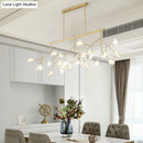 GobekUsa Modern Acrylic LED Pendant Light Fixture with 27 Heads for Living Room