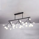 GobekUsa Modern Acrylic LED Pendant Light Fixture with 27 Heads for Living Room