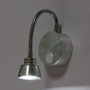 GobekUsa Modern Aluminum Reading Wall Lamp with Adjustable Arm - LED Chrome Wall Light Sconce
