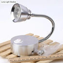 GobekUsa Modern Aluminum Reading Wall Lamp with Adjustable Arm - LED Chrome Wall Light Sconce