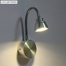 GobekUsa Modern Aluminum Reading Wall Lamp with Adjustable Arm - LED Chrome Wall Light Sconce