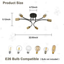 Modern black & gold sputnik chandelier ceiling light dining room by Decorbites