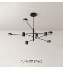 GobekUsa Modern Black Chandelier: Nordic Style Home Lighting