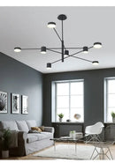 GobekUsa Modern Black Chandelier: Nordic Style Home Lighting