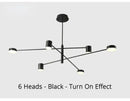 GobekUsa Modern Black Chandelier: Nordic Style Home Lighting