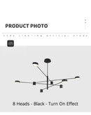 GobekUsa Modern Black Chandelier: Nordic Style Home Lighting