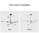 GobekUsa Modern Black Chandelier: Nordic Style Home Lighting