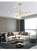 GobekUsa Modern Black Chandelier: Nordic Style Home Lighting