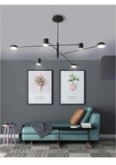 GobekUsa Modern Black Chandelier: Nordic Style Home Lighting