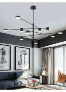GobekUsa Modern Black Chandelier: Nordic Style Home Lighting