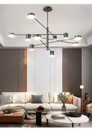 GobekUsa Modern Black Chandelier: Nordic Style Home Lighting