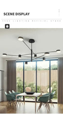 GobekUsa Modern Black Chandelier: Nordic Style Home Lighting