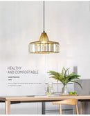 GobekUsa Modern Black Crystal LED Pendant Chandelier