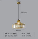 GobekUsa Modern Black Crystal LED Pendant Chandelier