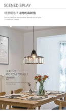 GobekUsa Modern Black Crystal LED Pendant Chandelier