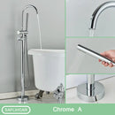 GobekUsa Modern Black Floor Mounted Tub Faucet