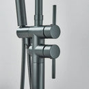 GobekUsa Modern Black Floor Mounted Tub Faucet