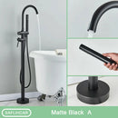 GobekUsa Modern Black Floor Mounted Tub Faucet