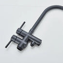 GobekUsa Modern Black Floor Mounted Tub Faucet