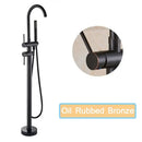 GobekUsa Modern Black Floor Mounted Tub Faucet