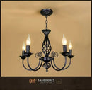 GobekUsa Modern Black Iron Chandelier for Living Room