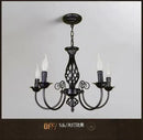 GobekUsa Modern Black Iron Chandelier for Living Room
