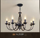 GobekUsa Modern Black Iron Chandelier for Living Room