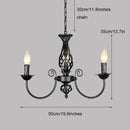 GobekUsa Modern Black Iron Chandelier for Living Room