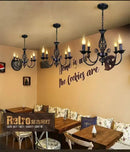 GobekUsa Modern Black Iron Chandelier for Living Room