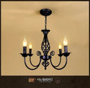 GobekUsa Modern Black Iron Chandelier for Living Room