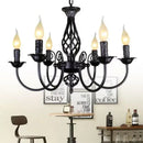 GobekUsa Modern Black Iron Chandelier for Living Room