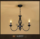 GobekUsa Modern Black Iron Chandelier for Living Room