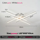 GobekUsa Modern Black LED Chandelier Lights for Bedroom and Living Room