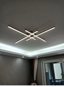 GobekUsa Modern Black LED Chandelier Lights for Bedroom and Living Room