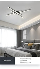 GobekUsa Modern Black LED Chandelier Lights for Bedroom and Living Room