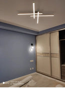GobekUsa Modern Black LED Chandelier Lights for Bedroom and Living Room