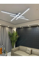 GobekUsa Modern Black LED Chandelier Lights for Bedroom and Living Room
