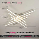GobekUsa Modern Black LED Chandelier Lights for Bedroom and Living Room