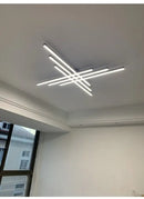 GobekUsa Modern Black LED Chandelier Lights for Bedroom and Living Room