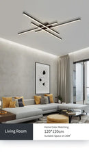 GobekUsa Modern Black LED Chandelier Lights for Bedroom and Living Room