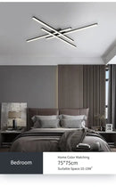 GobekUsa Modern Black LED Chandelier Lights for Bedroom and Living Room